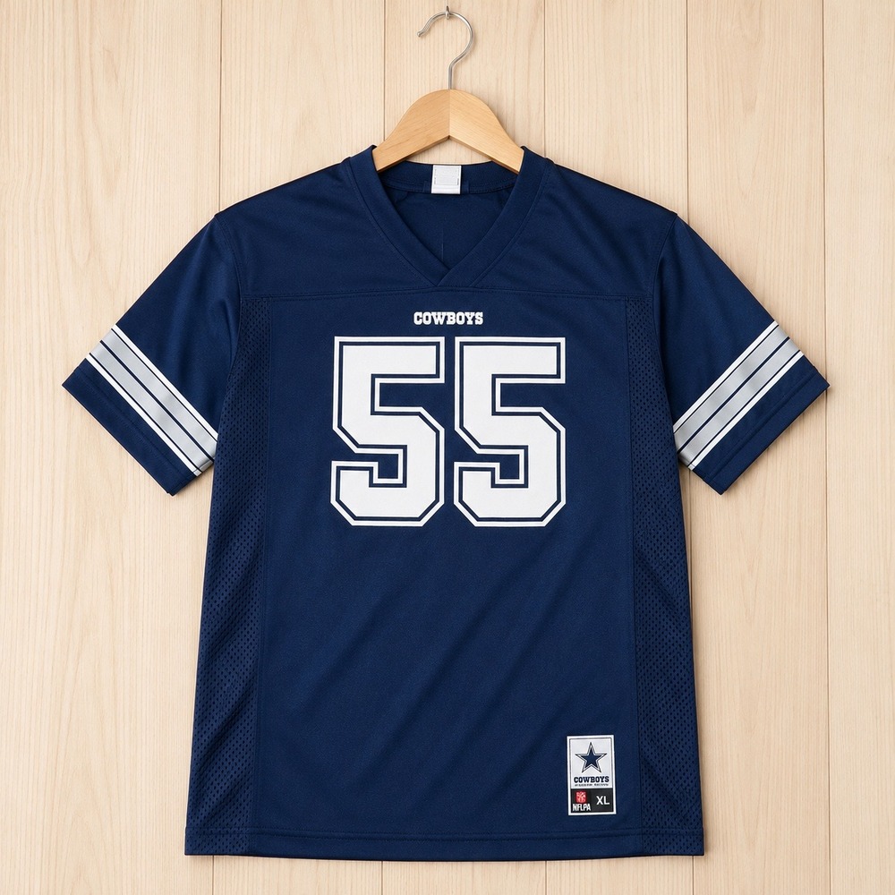 Dallas Cowboys Leighton Vander Esch 55 Women's XL Blue NFL Football Jersey